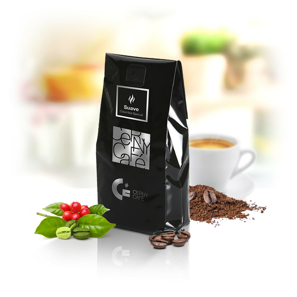 Mletá výberová káva Cerny Café - 100% Arabica Columbia Special Suav