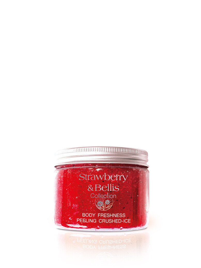 Strawberry&Bellis Osviežujúca peelingová triešť na telo