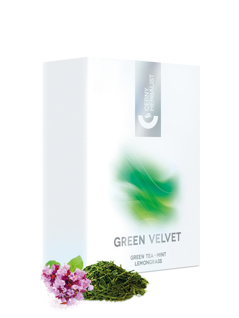 GREEN VELVET - sypaný zelený aromatizovaný čaj
